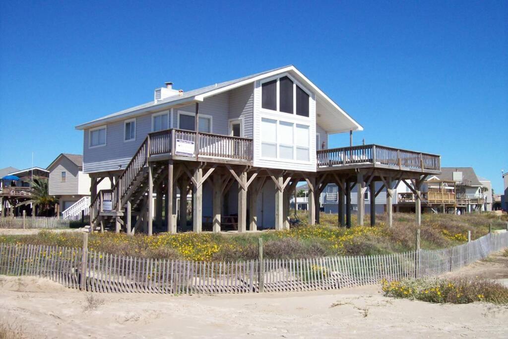 Beach Front On West Beach Galveston Buitenkant foto